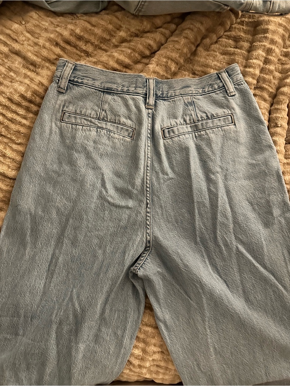 Madewell Light Blue Wide Leg Jeans - Picture 3 of 6